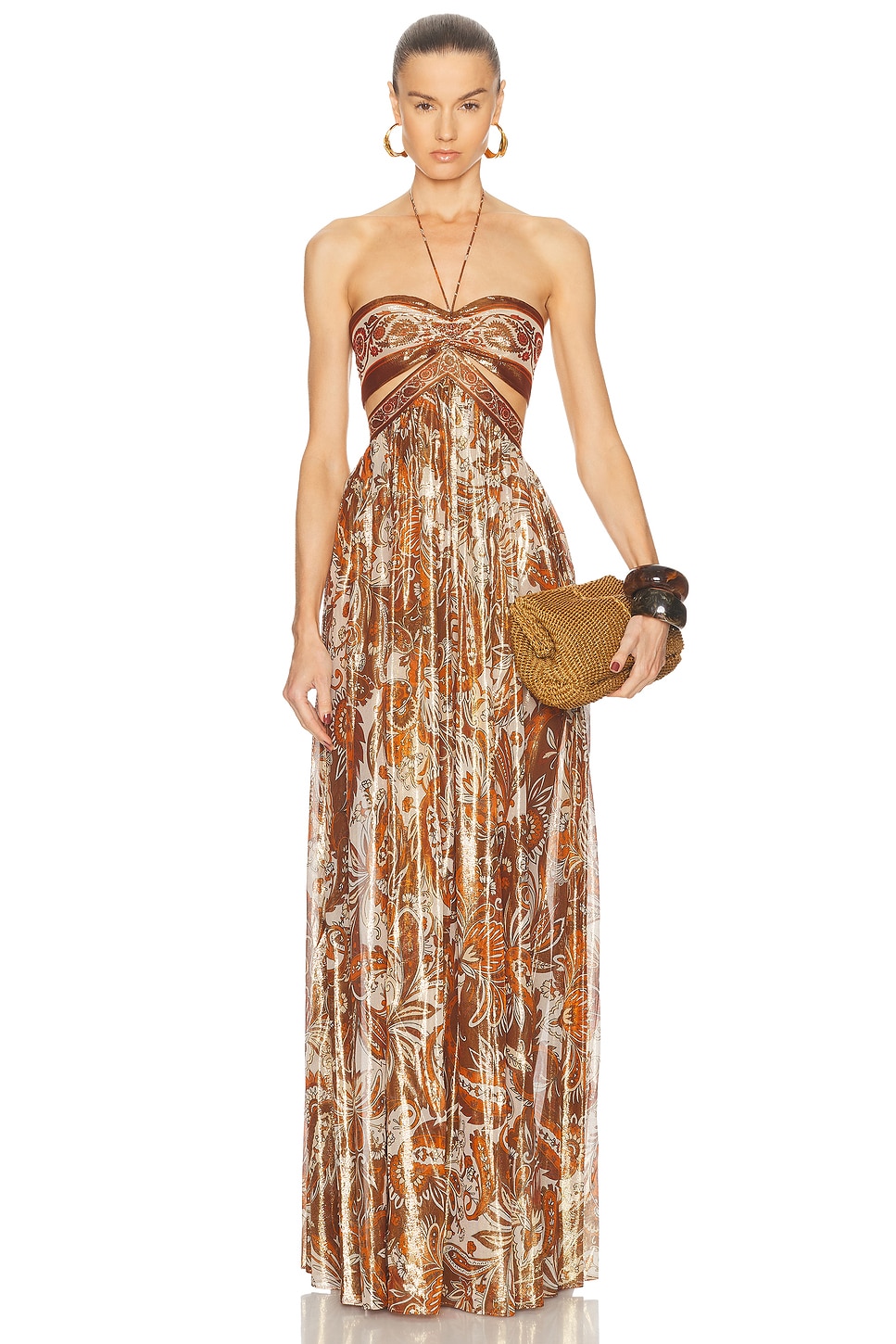 Kimmy Dress in Metallic Bronze