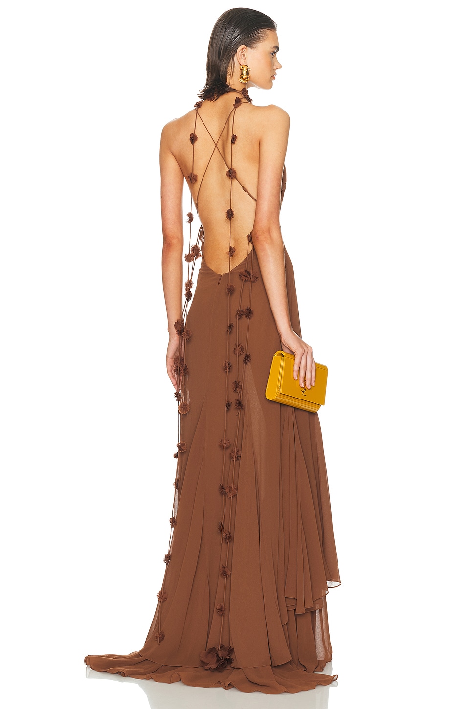 Deena Dress in Brown