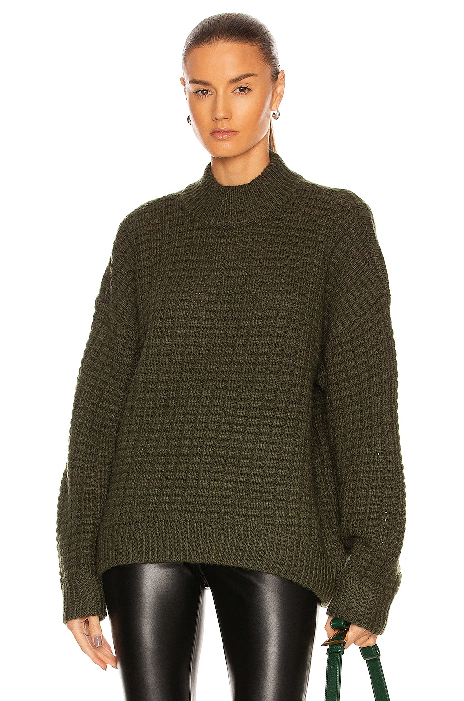 Image 1 of retrofete Dorinda Sweater in Army Green