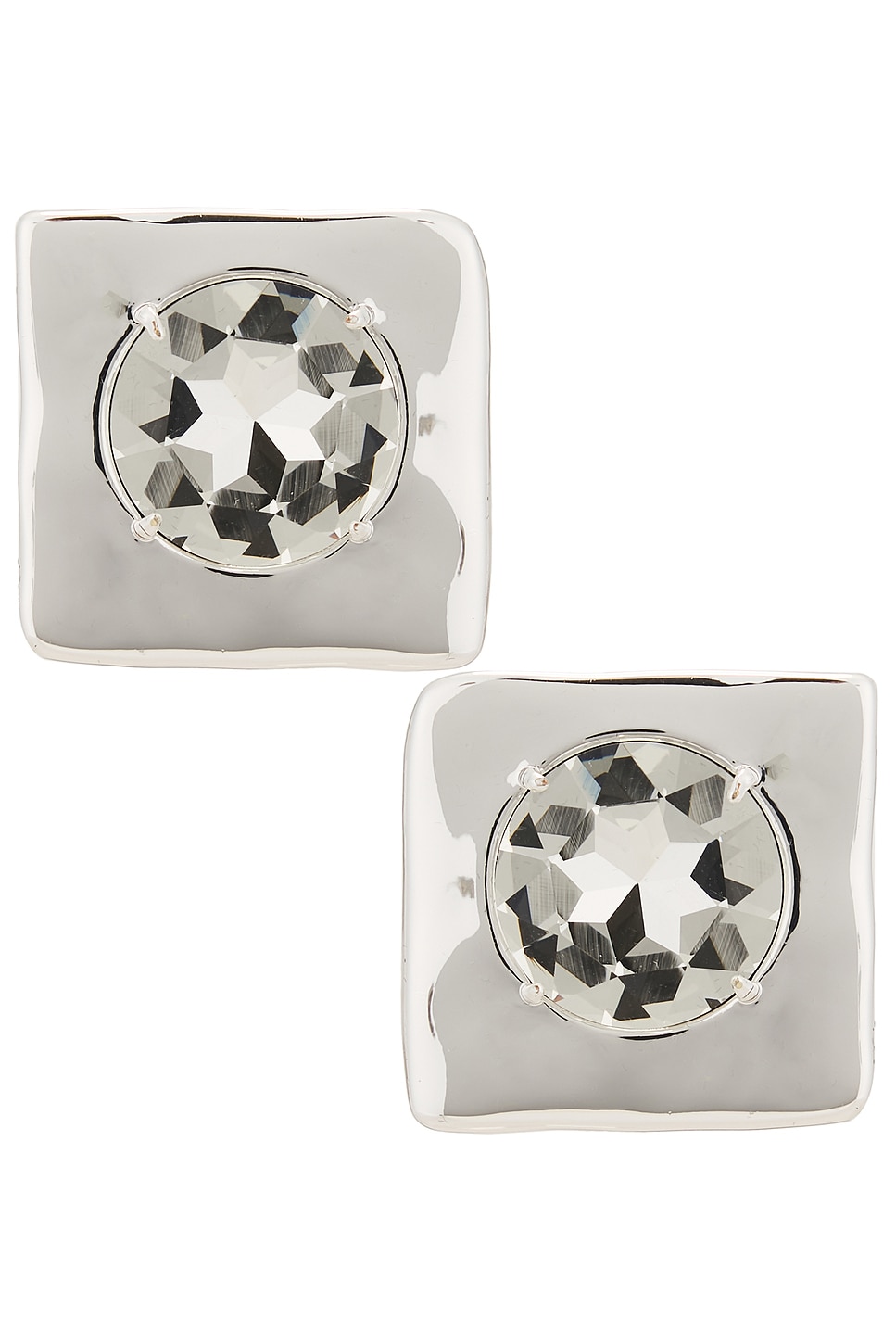 Image 1 of retrofete Nikki Pearl Earrings in Silver & Pearl