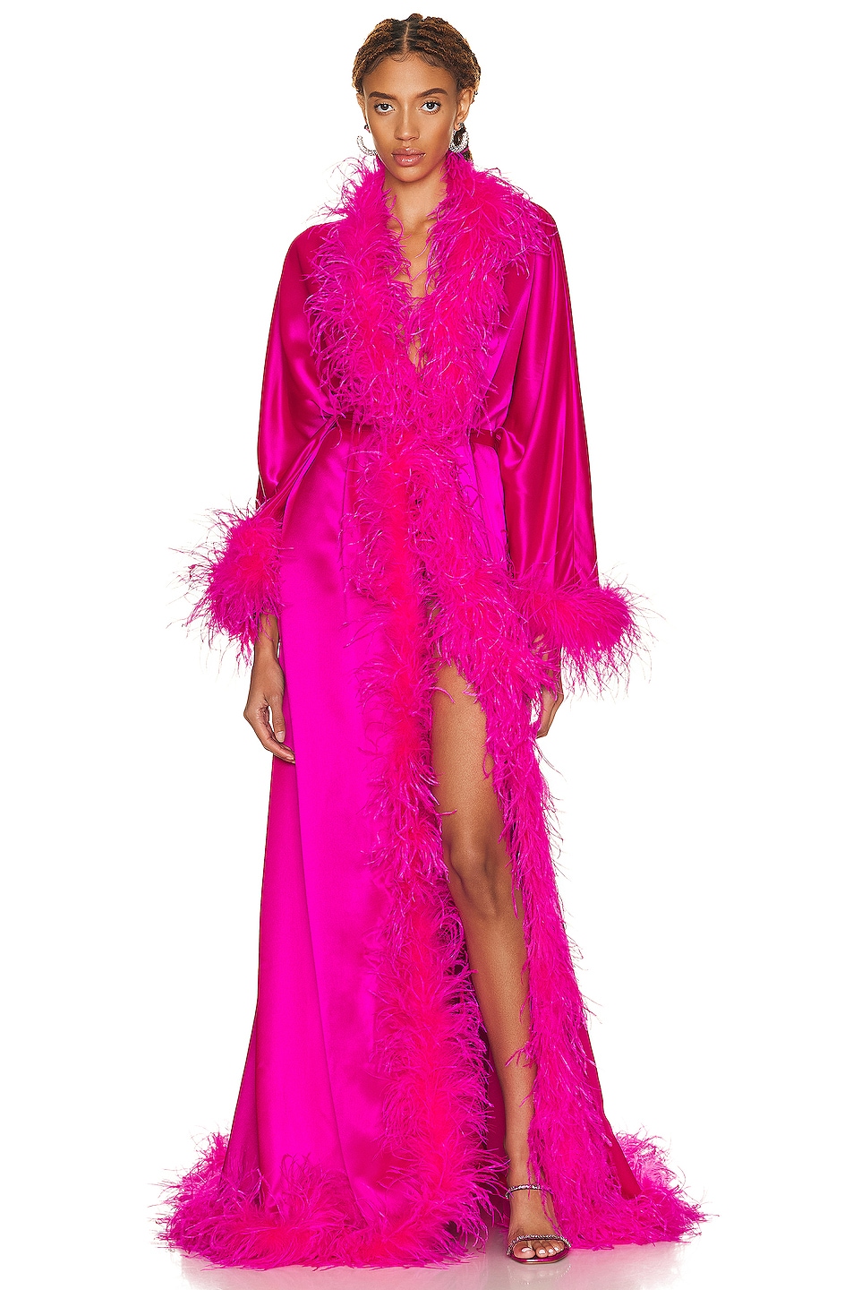 Image 1 of retrofete Juno Robe in Neon Pink