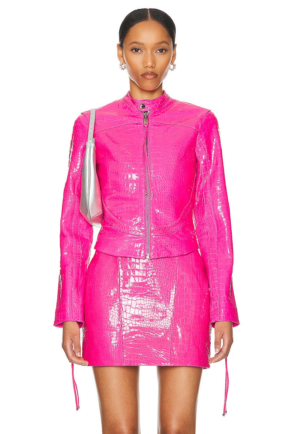 Image 1 of retrofete Brynn Jacket in Paradise Pink