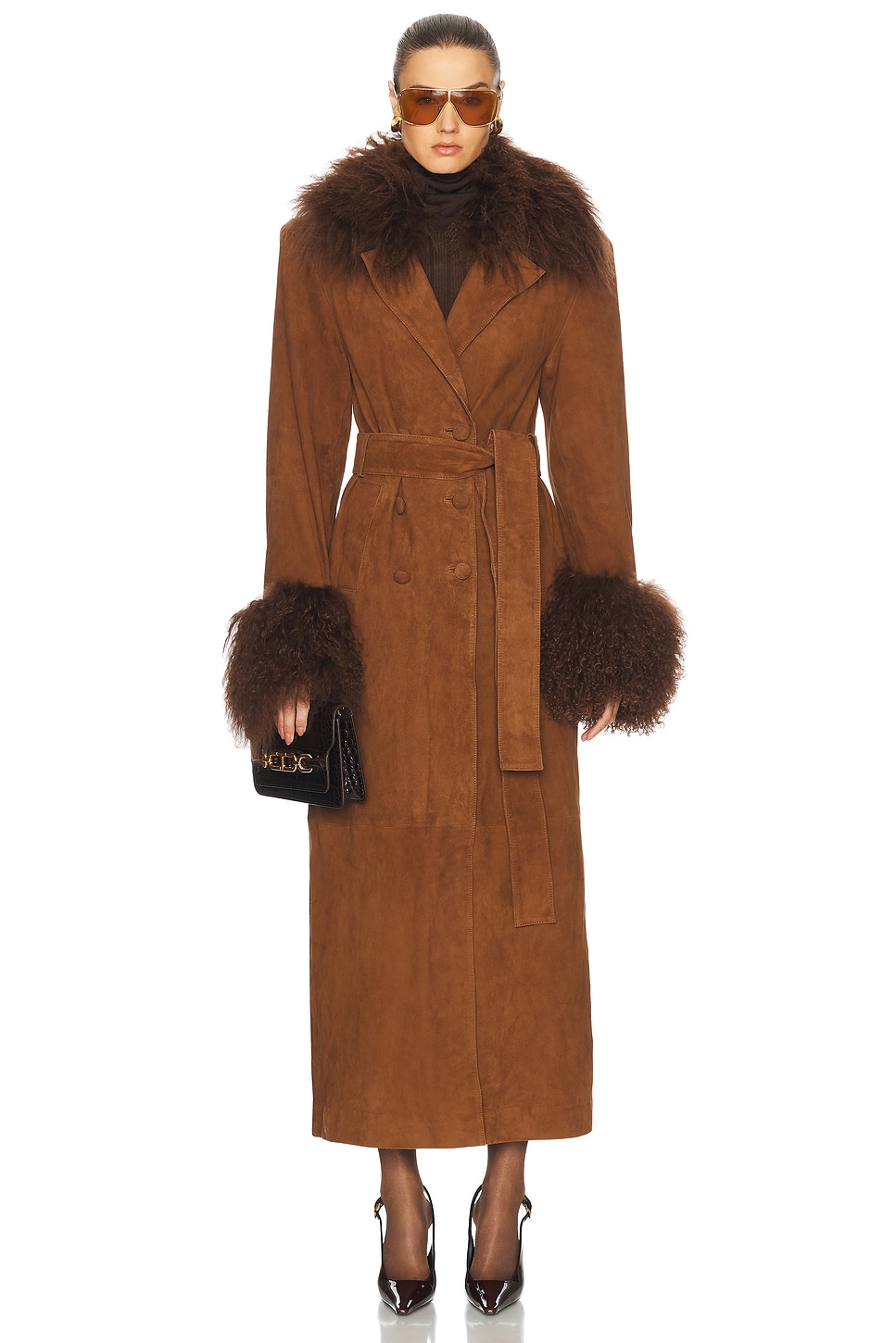 Britta Trench Coat in Brown