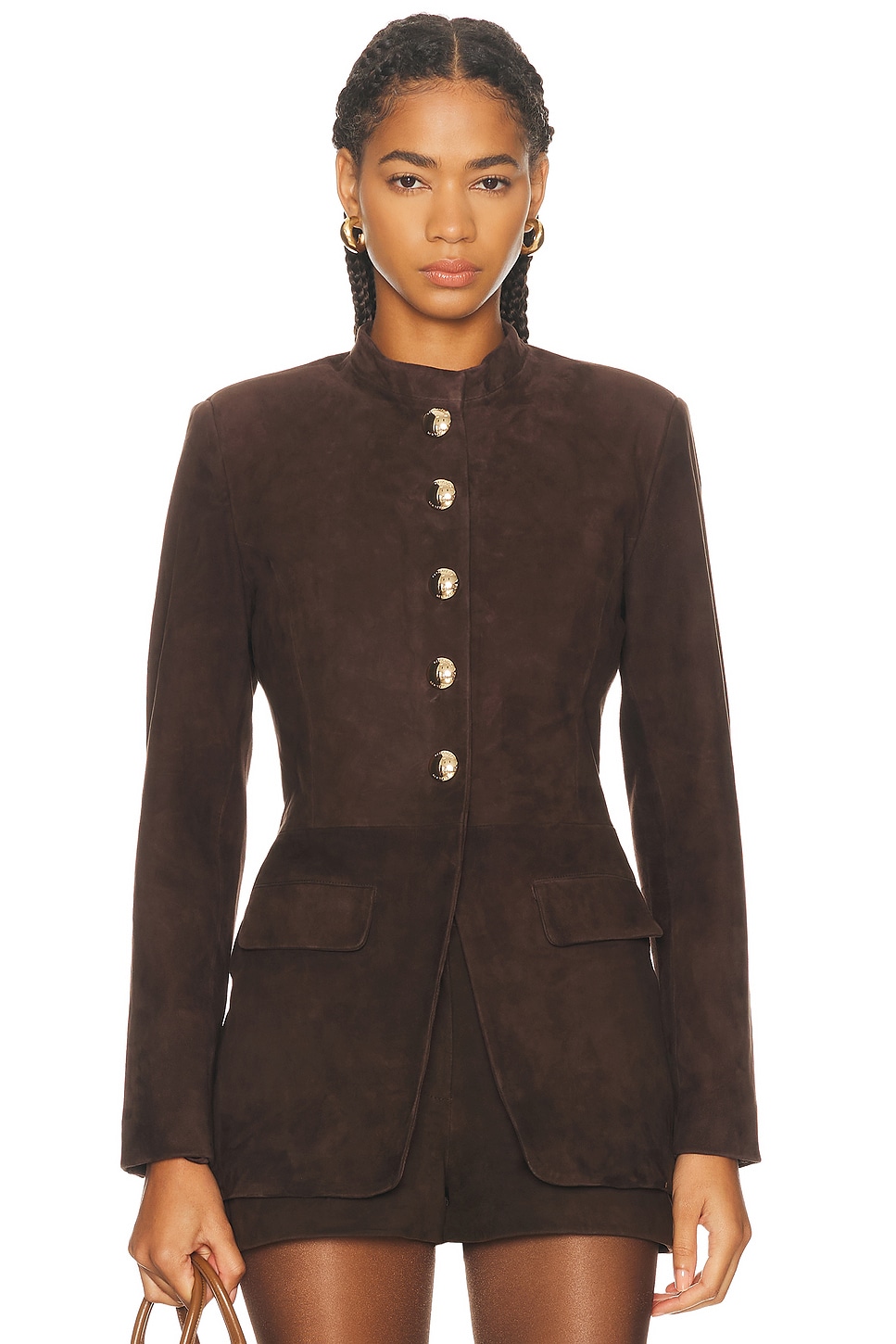 Image 1 of retrofete Callandra Jacket in Tobacco