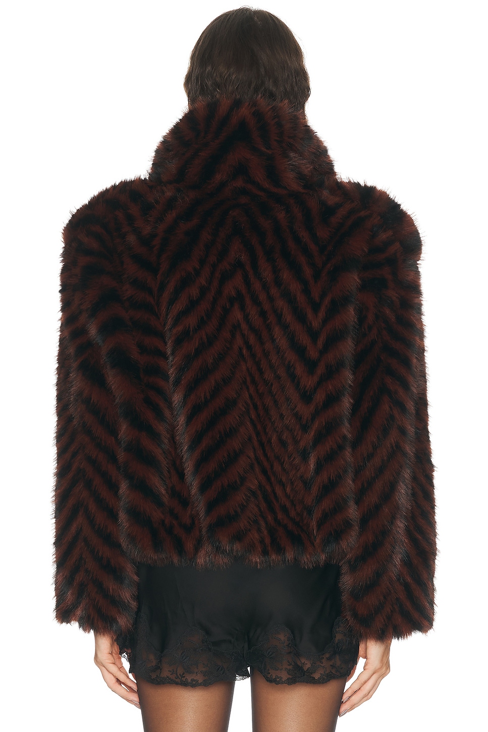 Retrofête Segrid Faux Fur Bomber Jacket