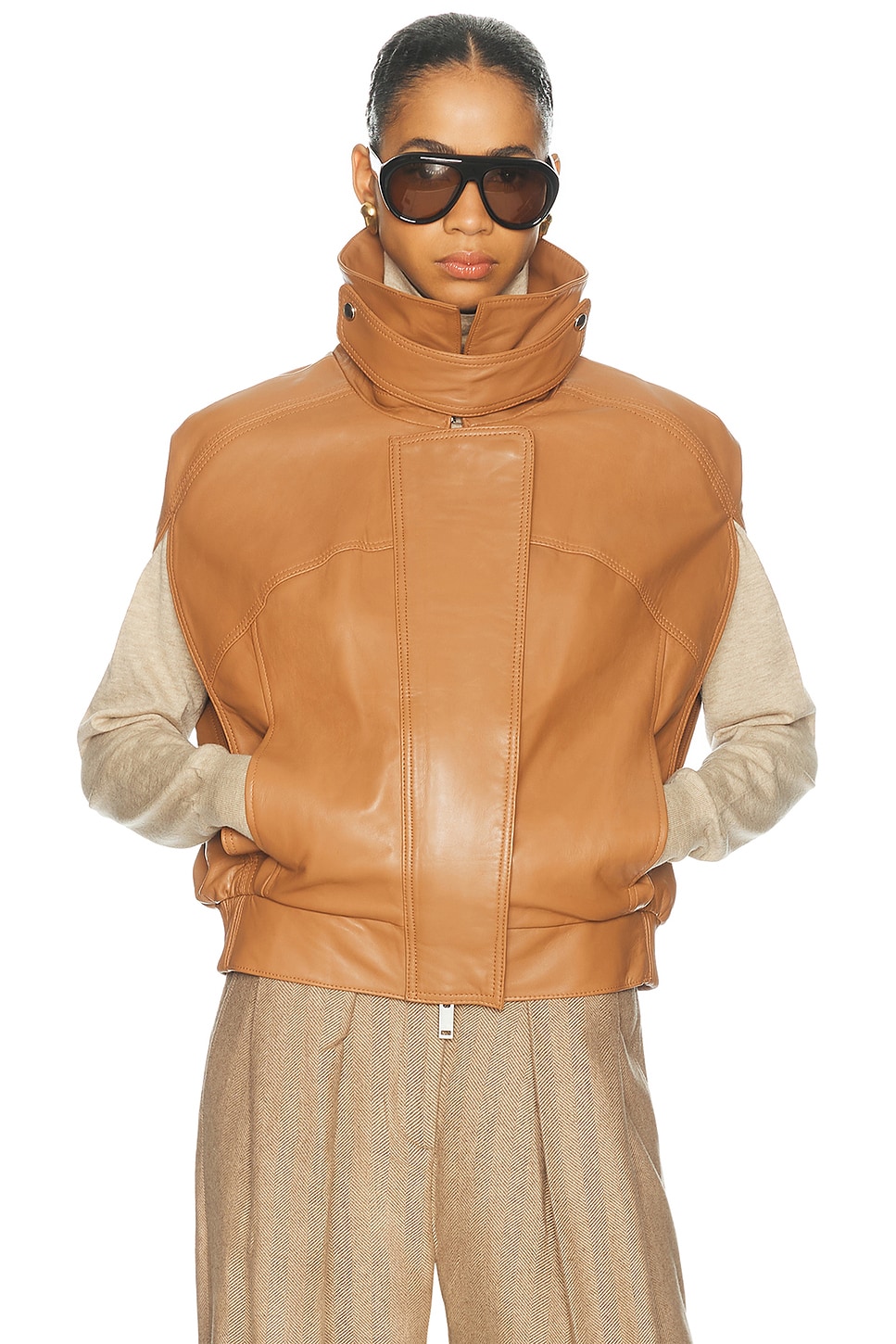 Retrofête Braxx Leather Cape Jacket