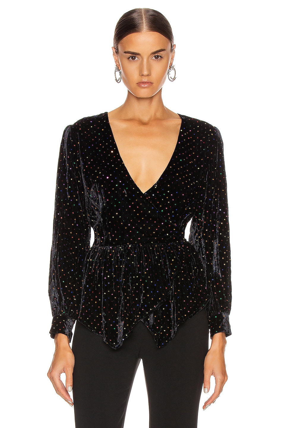 retrofete Sienna Top in Black Multi | FWRD