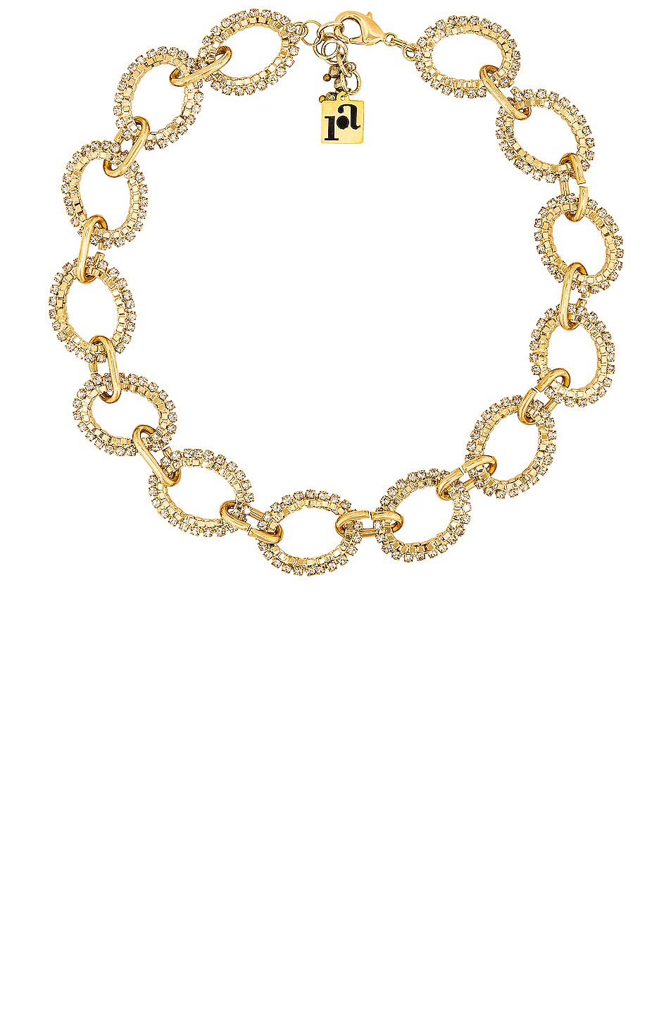 Image 1 of Rosantica Panna Montata Necklace in Brass & Crystals