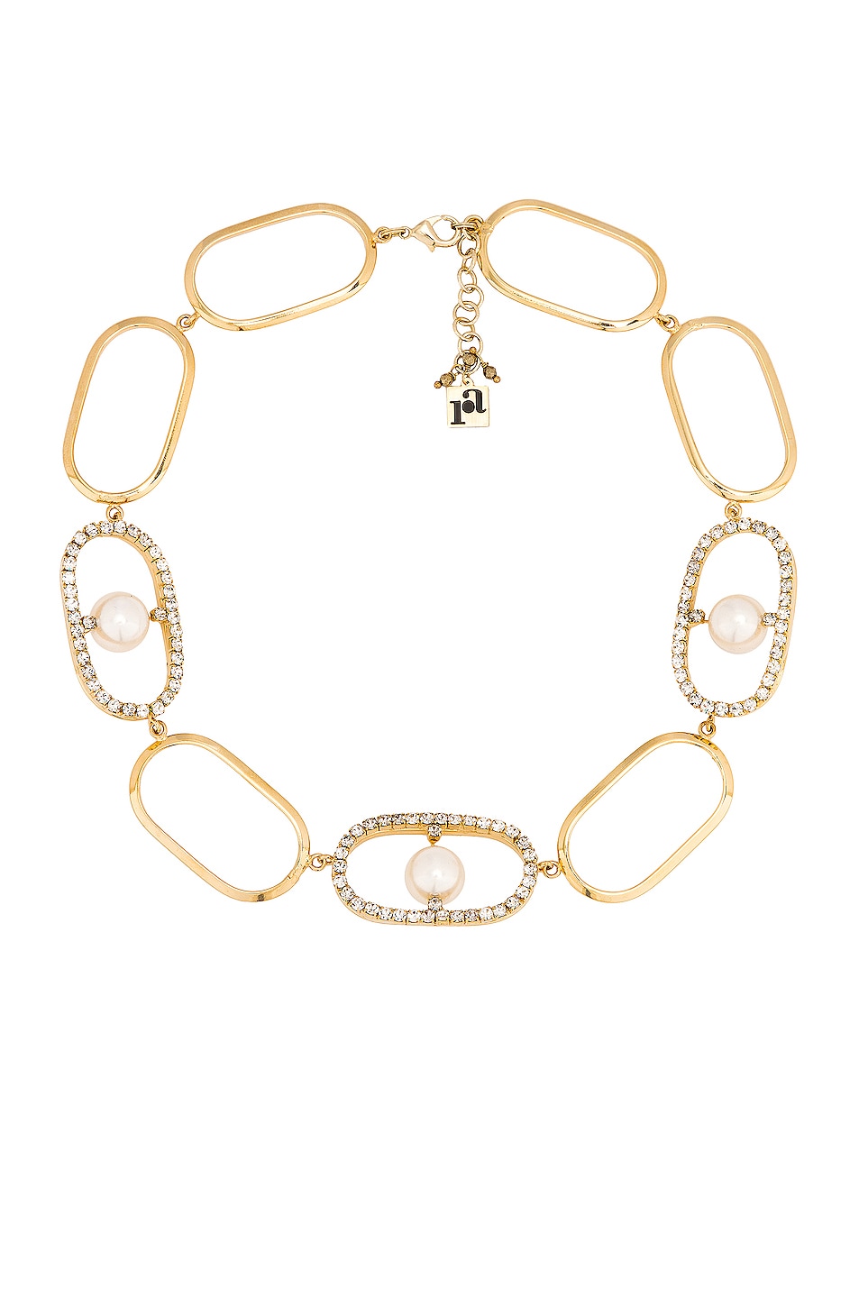 Image 1 of Rosantica Dedica Necklace in Gold & Crystals