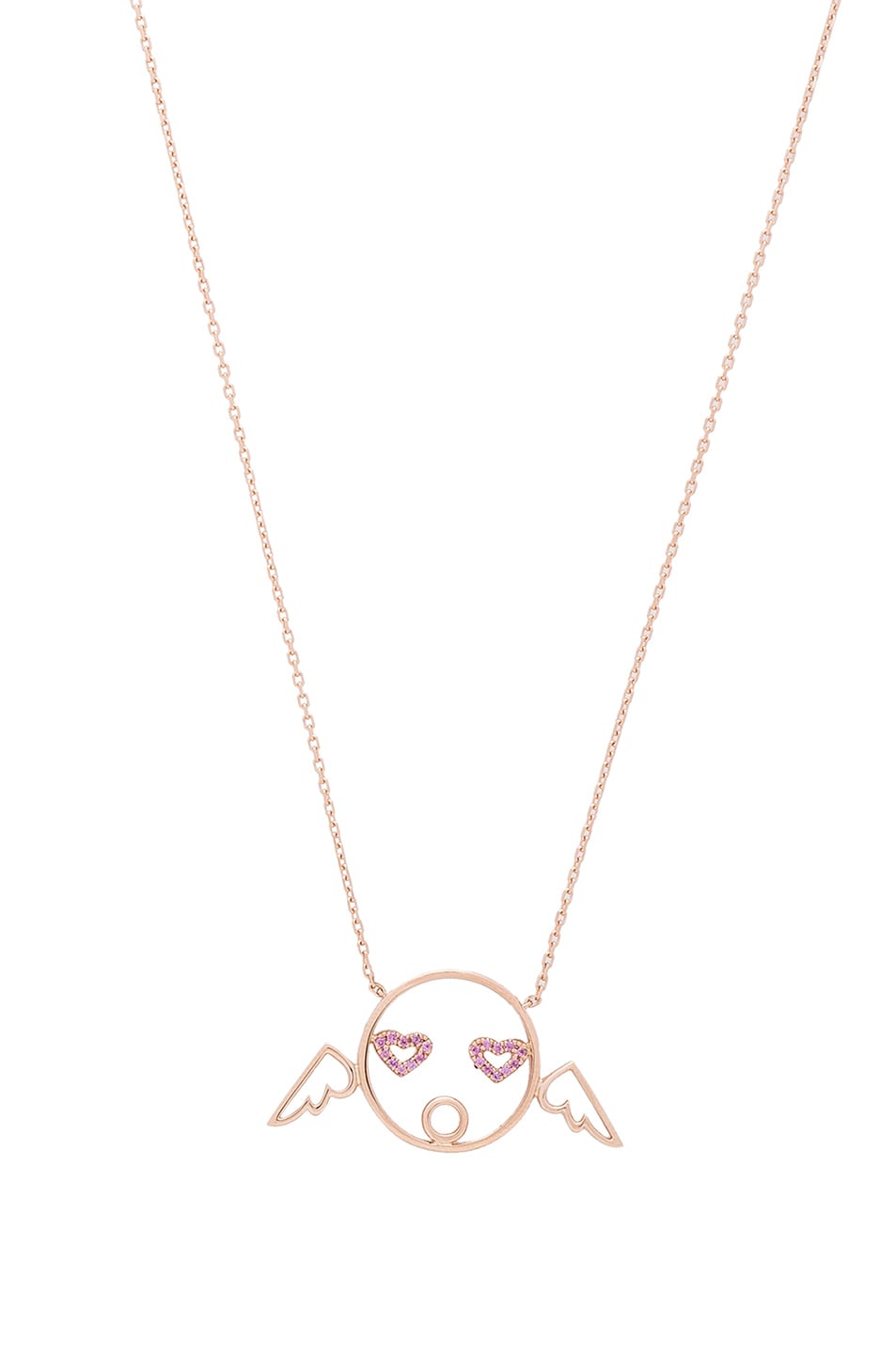 Image 1 of Ruifier Cupid Pendant Necklace in 18k Rose Gold