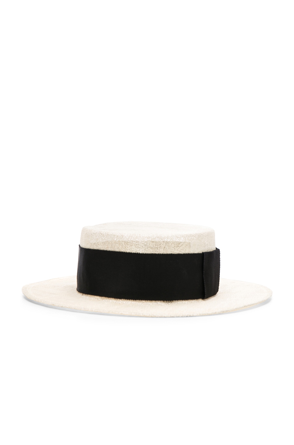 Image 1 of Ruslan Baginskiy Straw Hat in Natural & Black