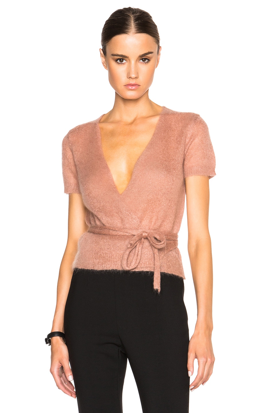 Image 1 of Red Valentino Wrap Sweater in Nude