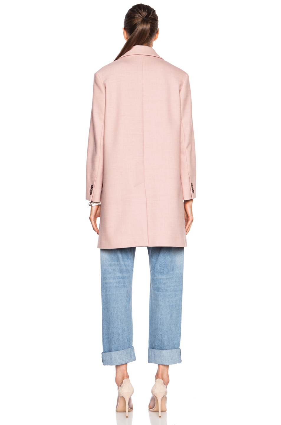 Red Valentino Wool-Blend Coat in Nude | FWRD