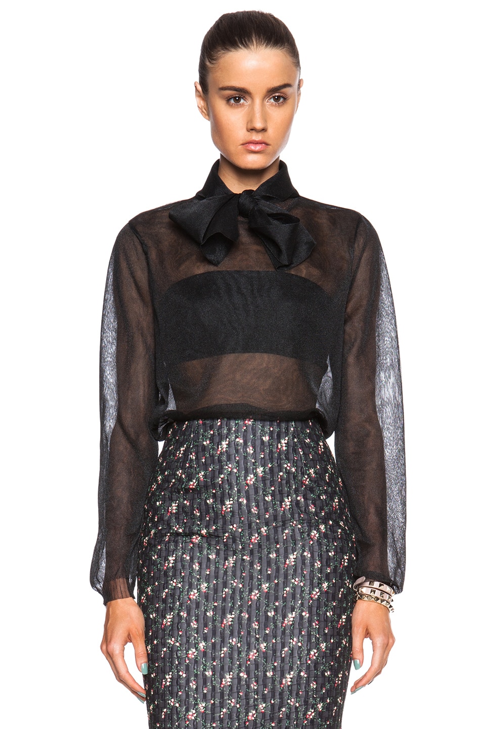 Image 1 of Red Valentino Super Light Top in Black