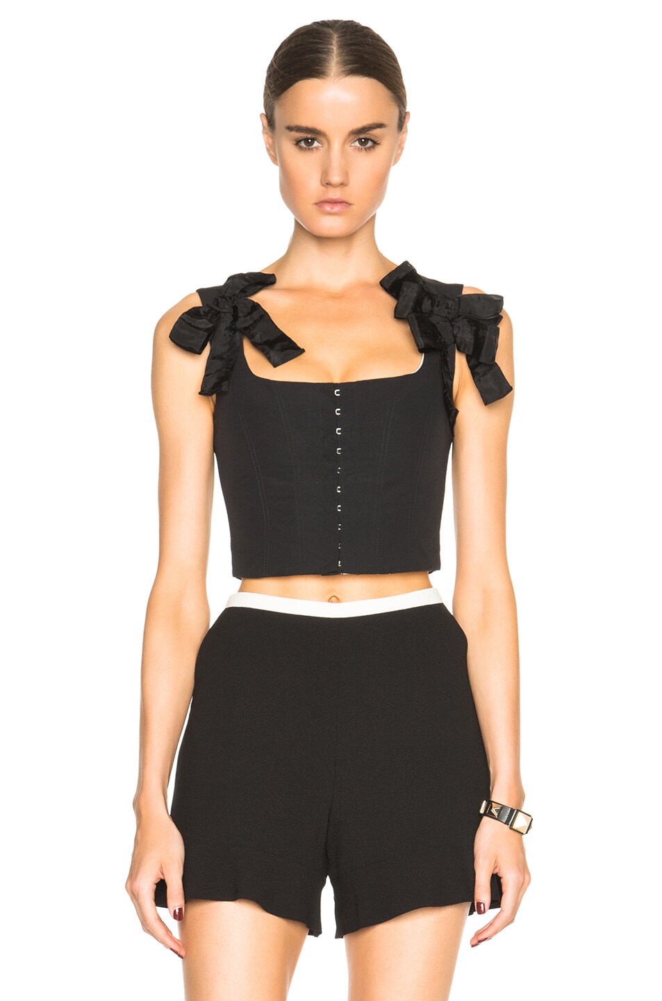 Image 1 of Red Valentino Corset Top in Black