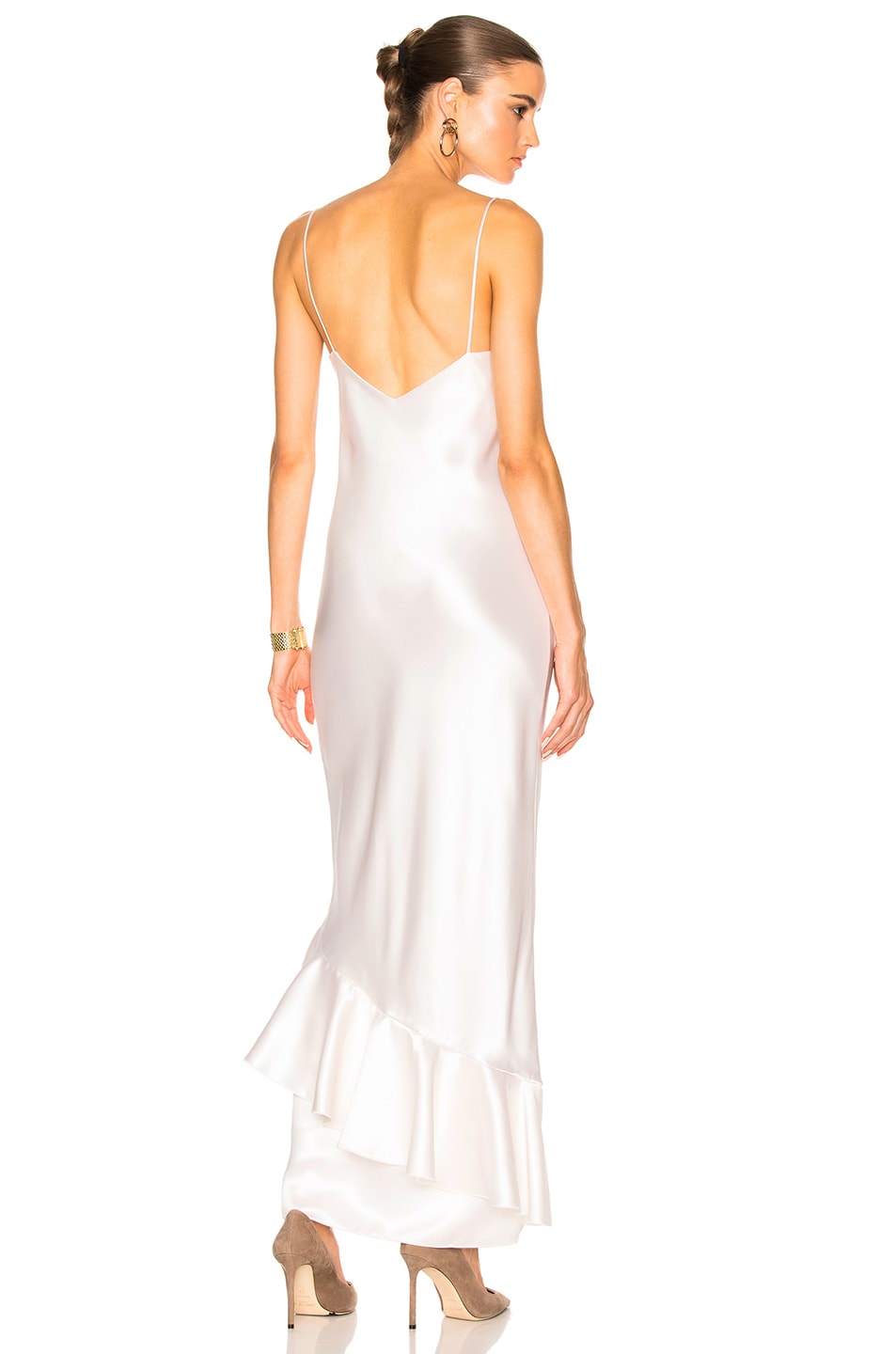 Image 1 of Ryan Roche Slip Dress in White