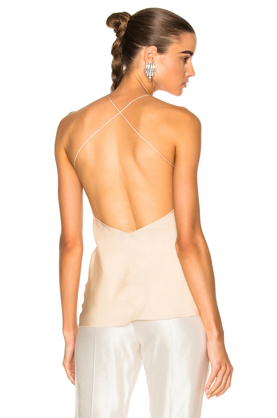 Image 1 of Ryan Roche Silk Camisole Top in Palomino