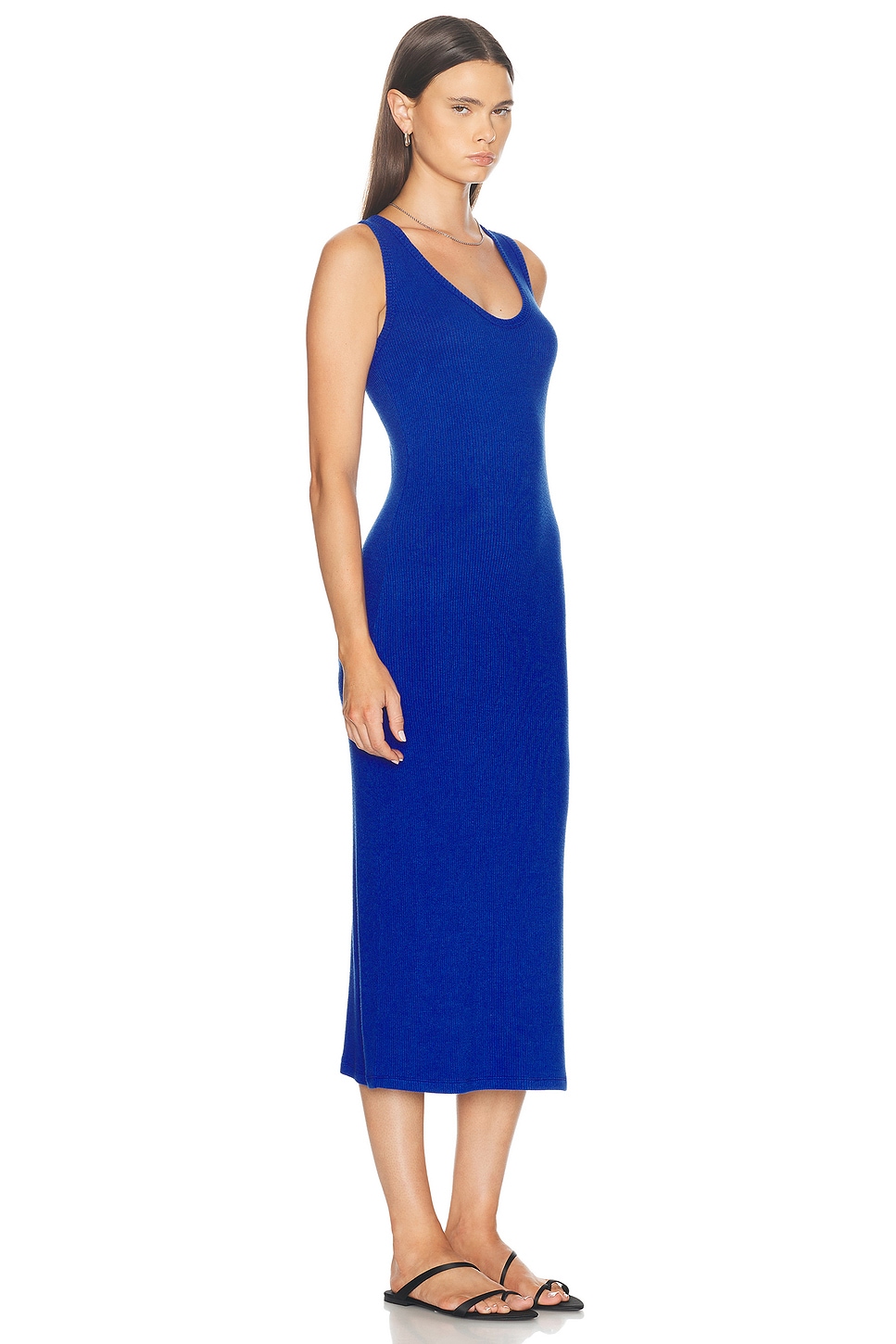 Shop Sablyn Roxanne Slim Fit Scoop Neck Dress In Lapis