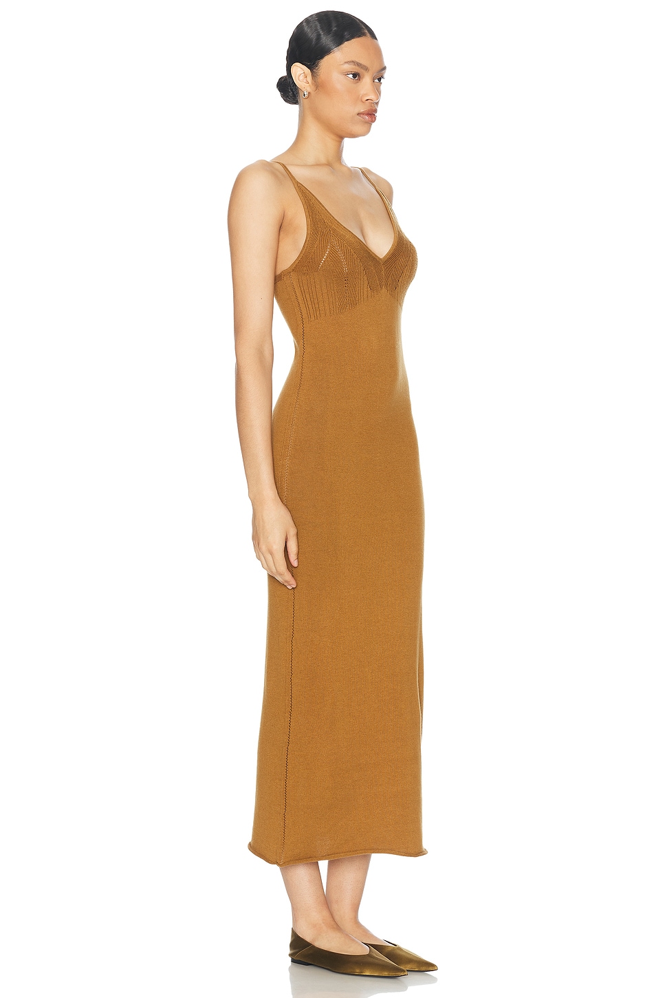 Shop Sablyn Marella Dress In Matte Gold