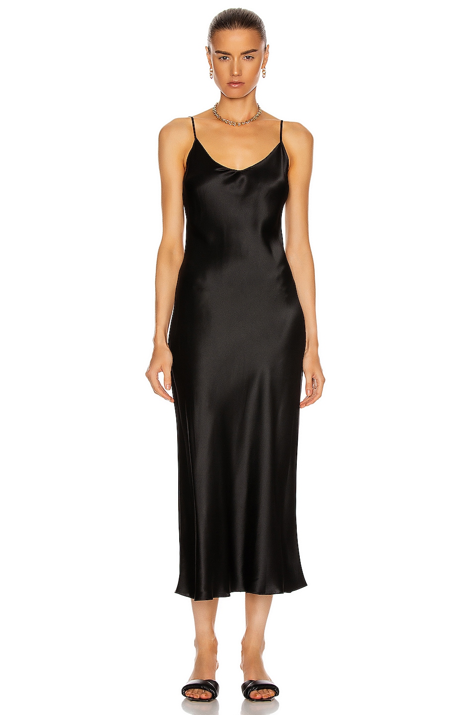 Image 1 of SABLYN Taylor Slip Dress in Black