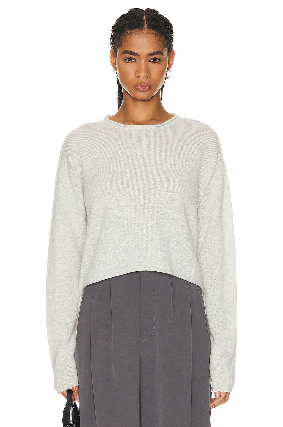 Image 1 of SABLYN Lance Cashmere Sweater in Blizzard