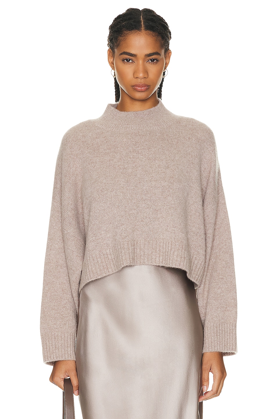 Wells Cashmere Sweater in Taupe