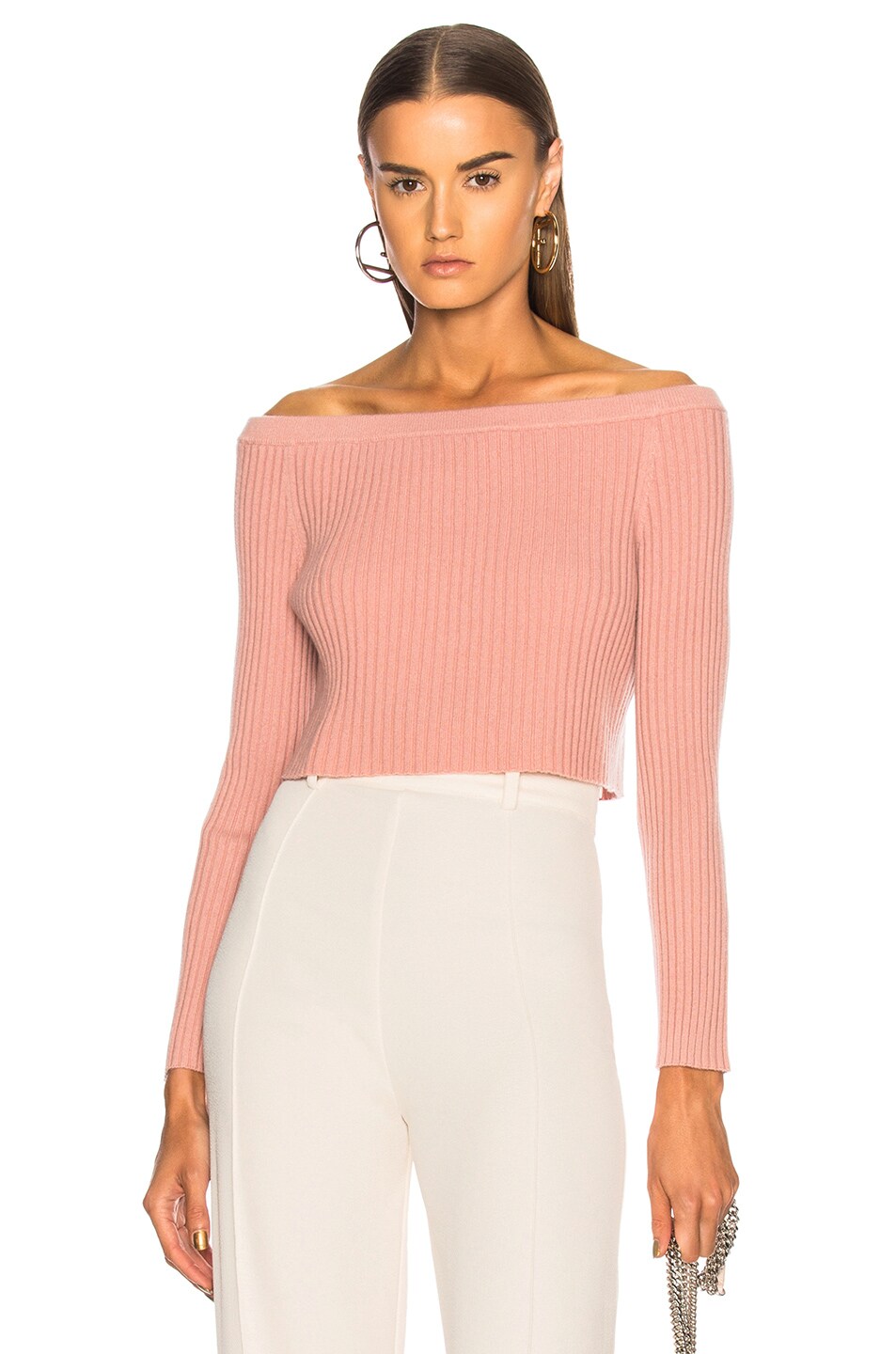 Image 1 of SABLYN Maja Off Shoulder Sweater in Clay