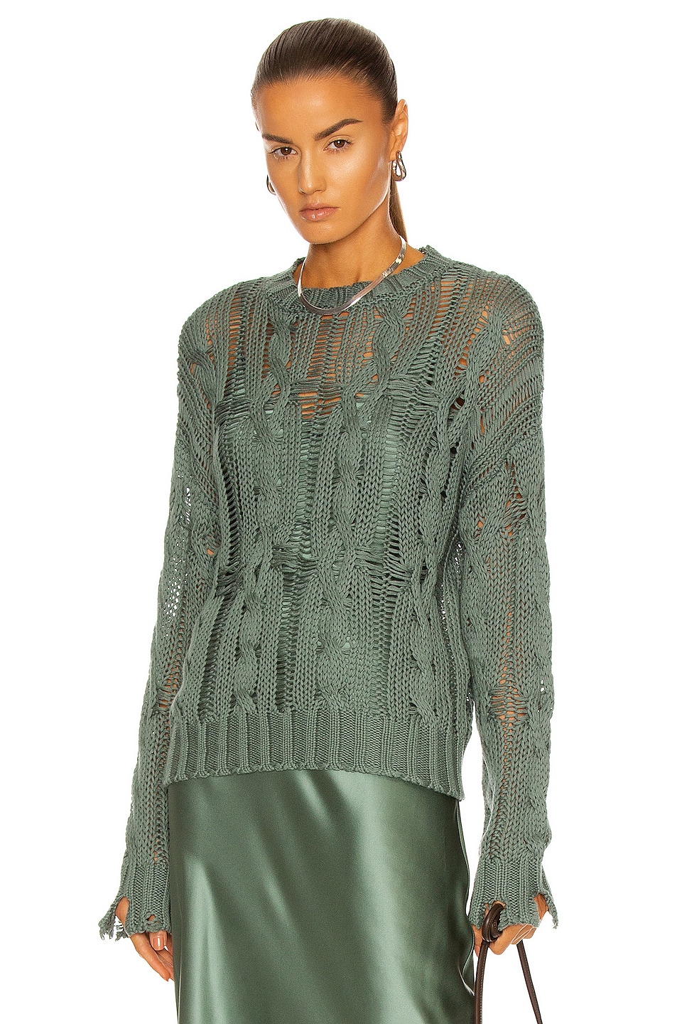 Image 1 of SABLYN Mitzy Sweater in Forest Green