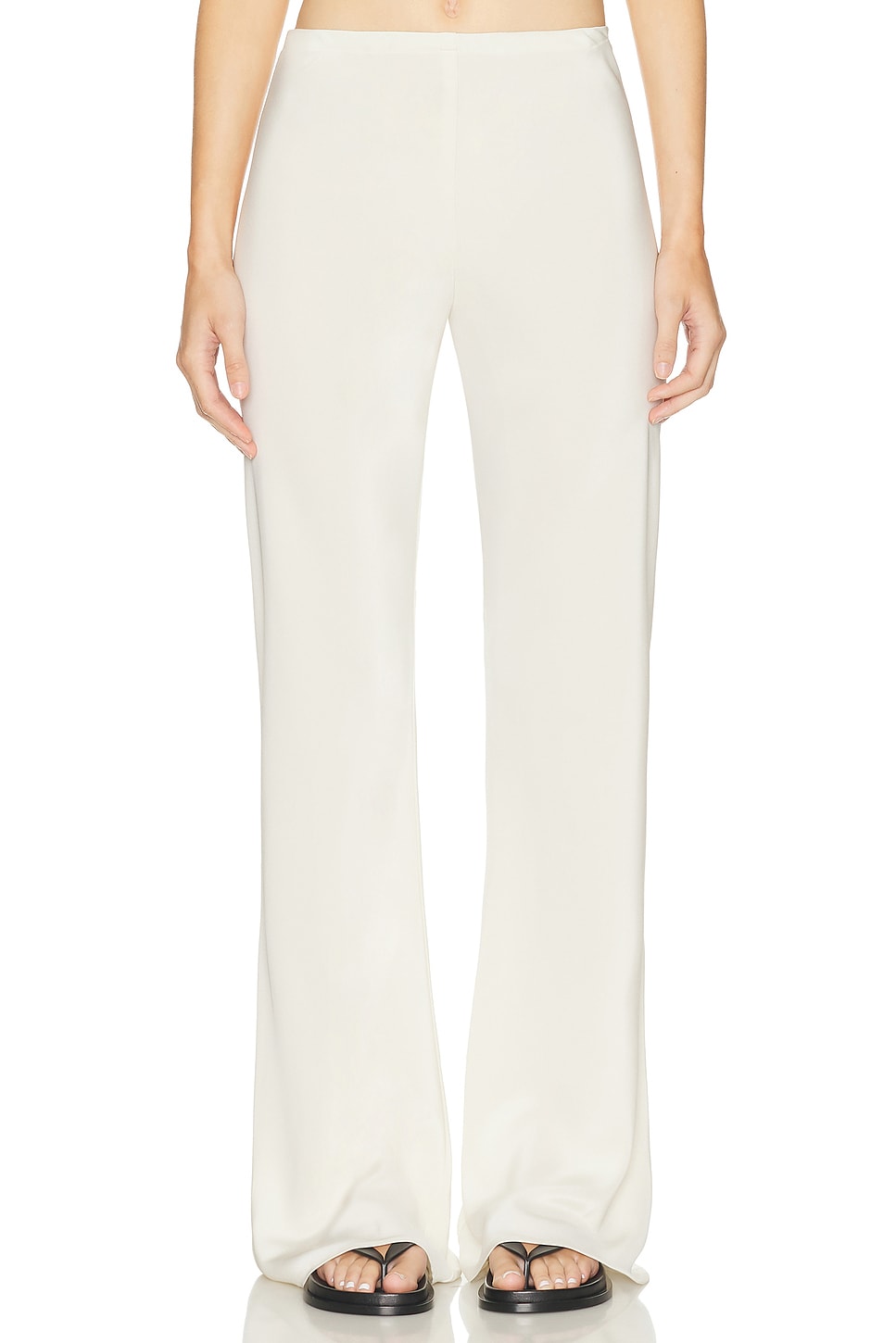 Rio B Flared Bias Cut Pant in White