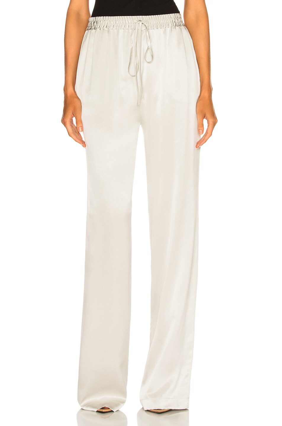 Image 1 of SABLYN Victoria Silk Pants in Blizzard