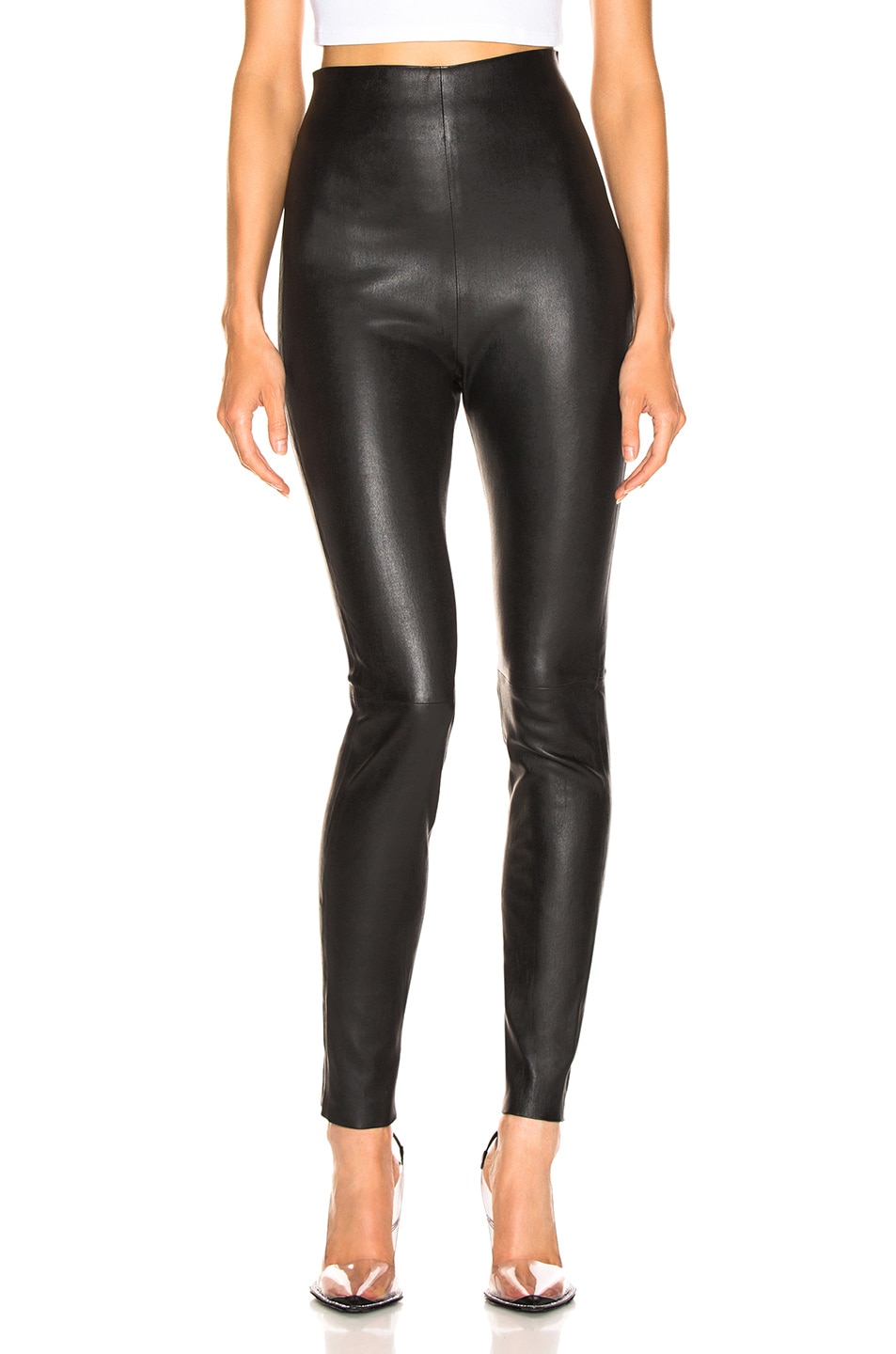 SABLYN Jessica Pants in Black Leather | FWRD