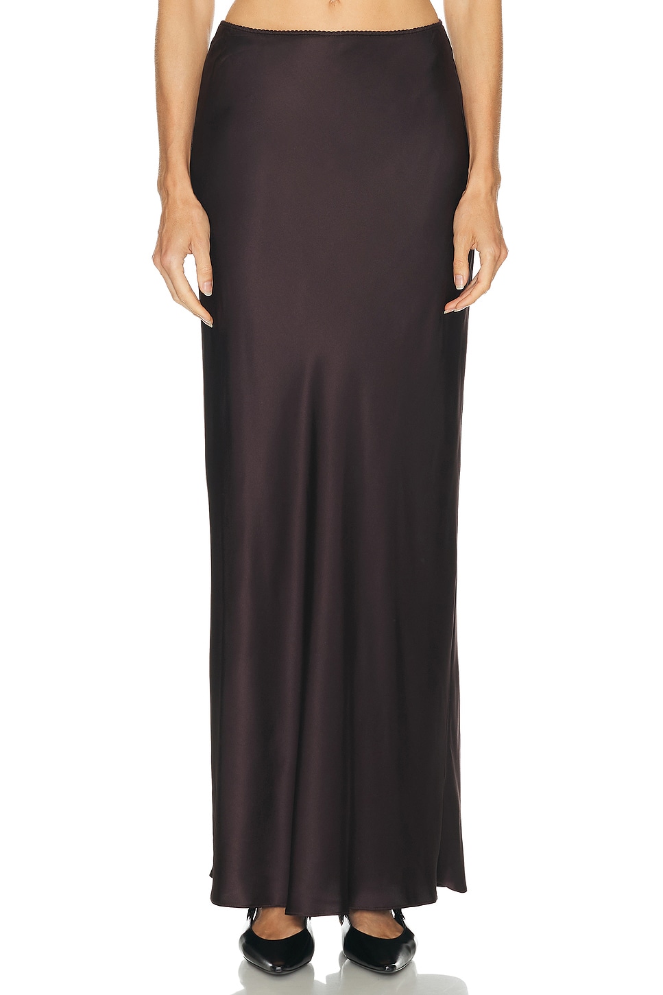 Image 1 of SABLYN Grace Bias Cut Maxi Skirt in Oak Tree
