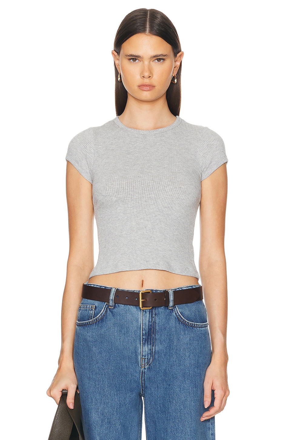 Image 1 of SABLYN Yael Tee in Heather Grey