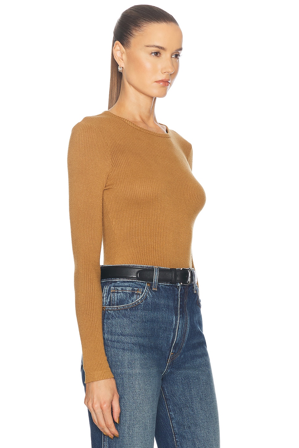 Shop Sablyn Quincy Top In Matte Gold