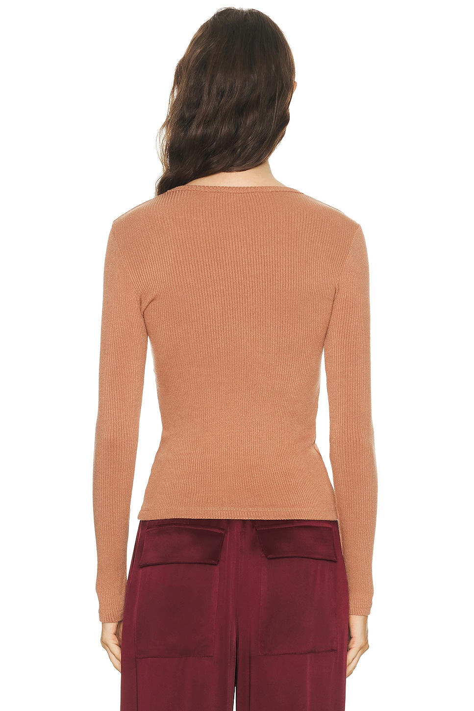 Sablyn Quincy Long Sleeve Fitted Crewneck Tee thumbnail