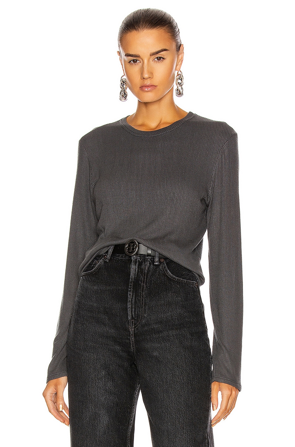 Image 1 of SABLYN Ryder Long Sleeve Top in Stone