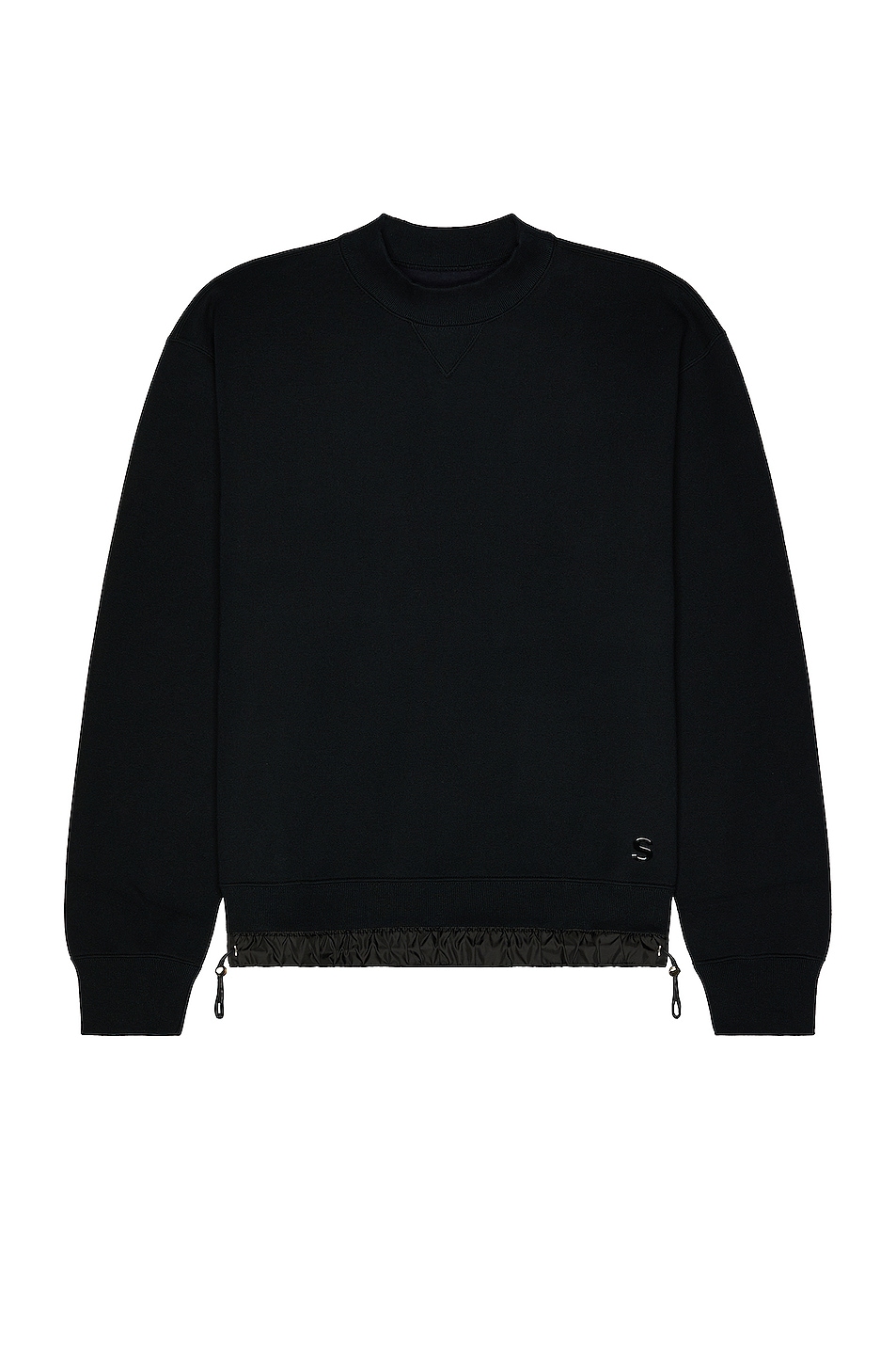 Image 1 of Sacai Studs Sponge Sweat Pullover in Black