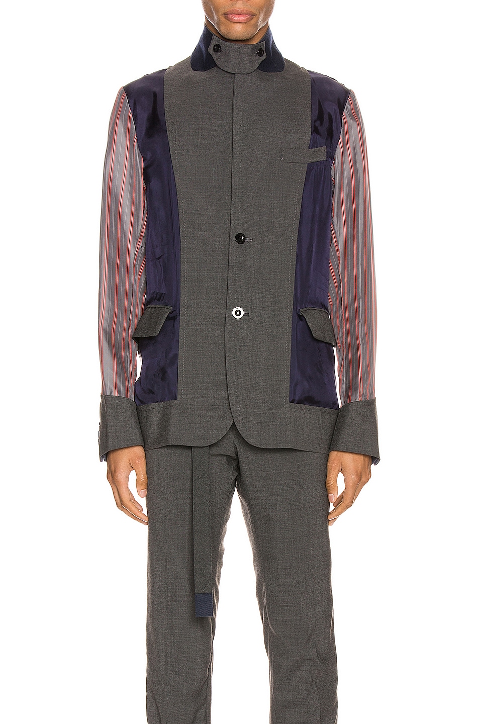 Image 1 of Sacai Suiting Jacket in Gray