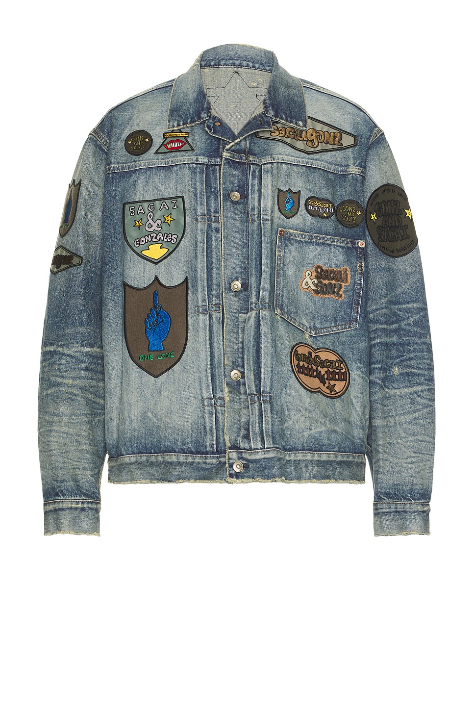 Image 1 of Sacai Gonz Denim Jacket in L Blue