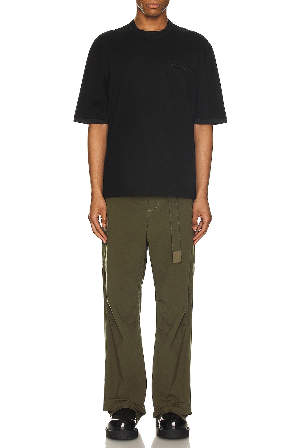 Image 1 of Sacai Rip Stop Pants in Khaki