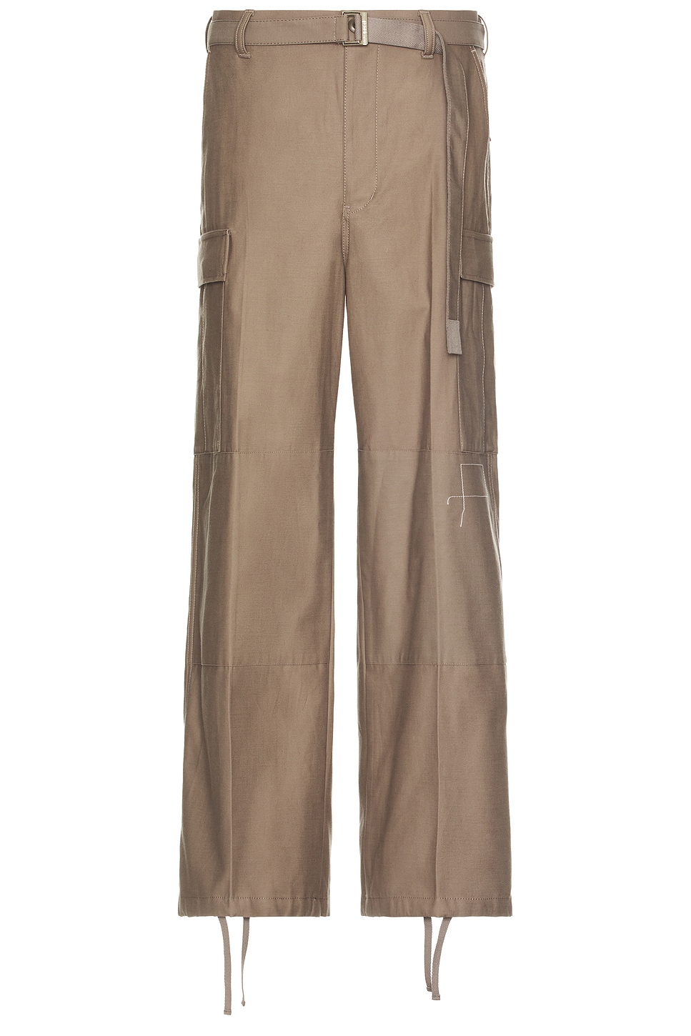 Image 1 of Sacai x Wtaps Cotton Back Satin Pants in Taupe