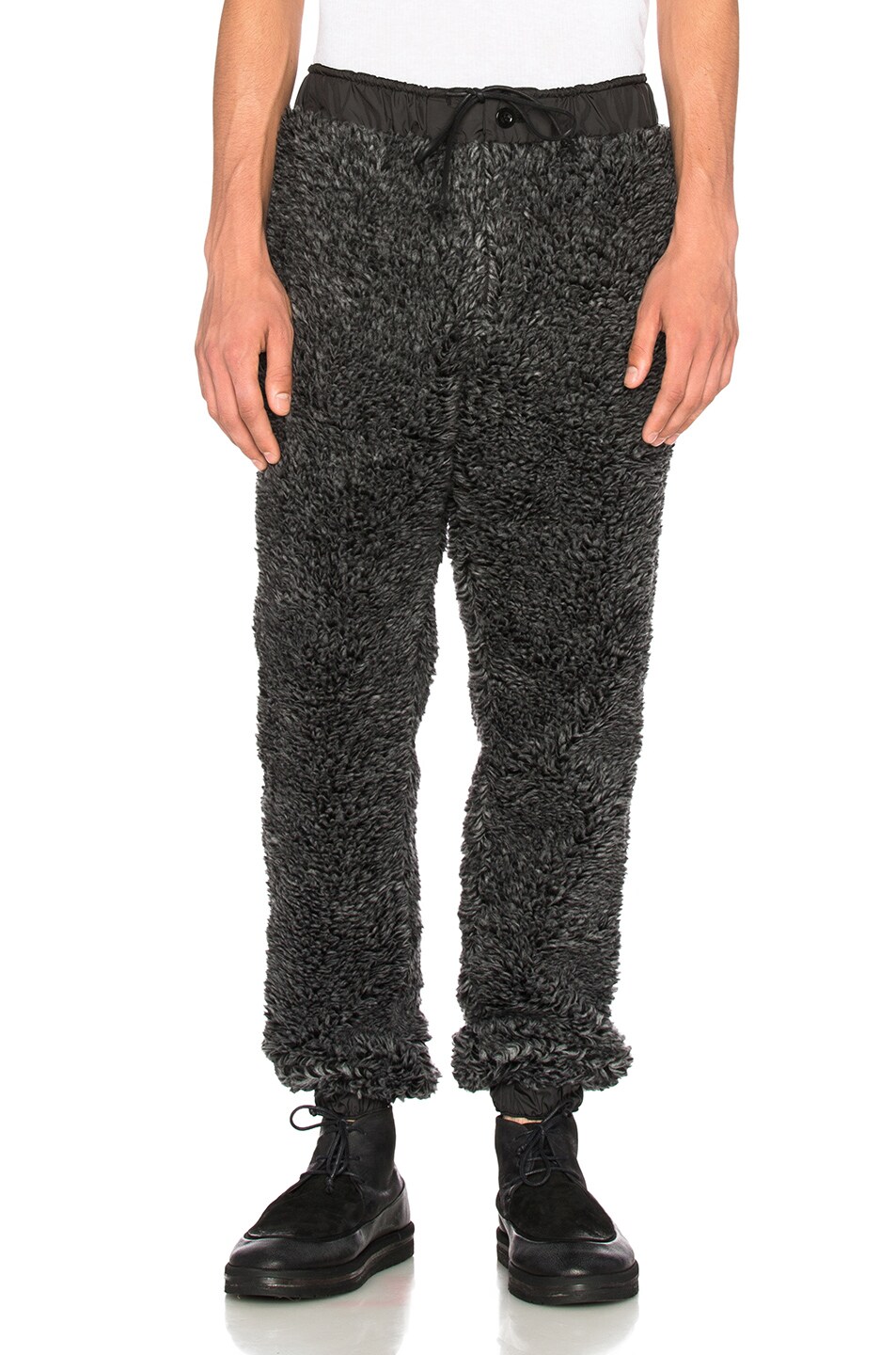 Image 1 of Sacai Faux Fur Pants in Grey