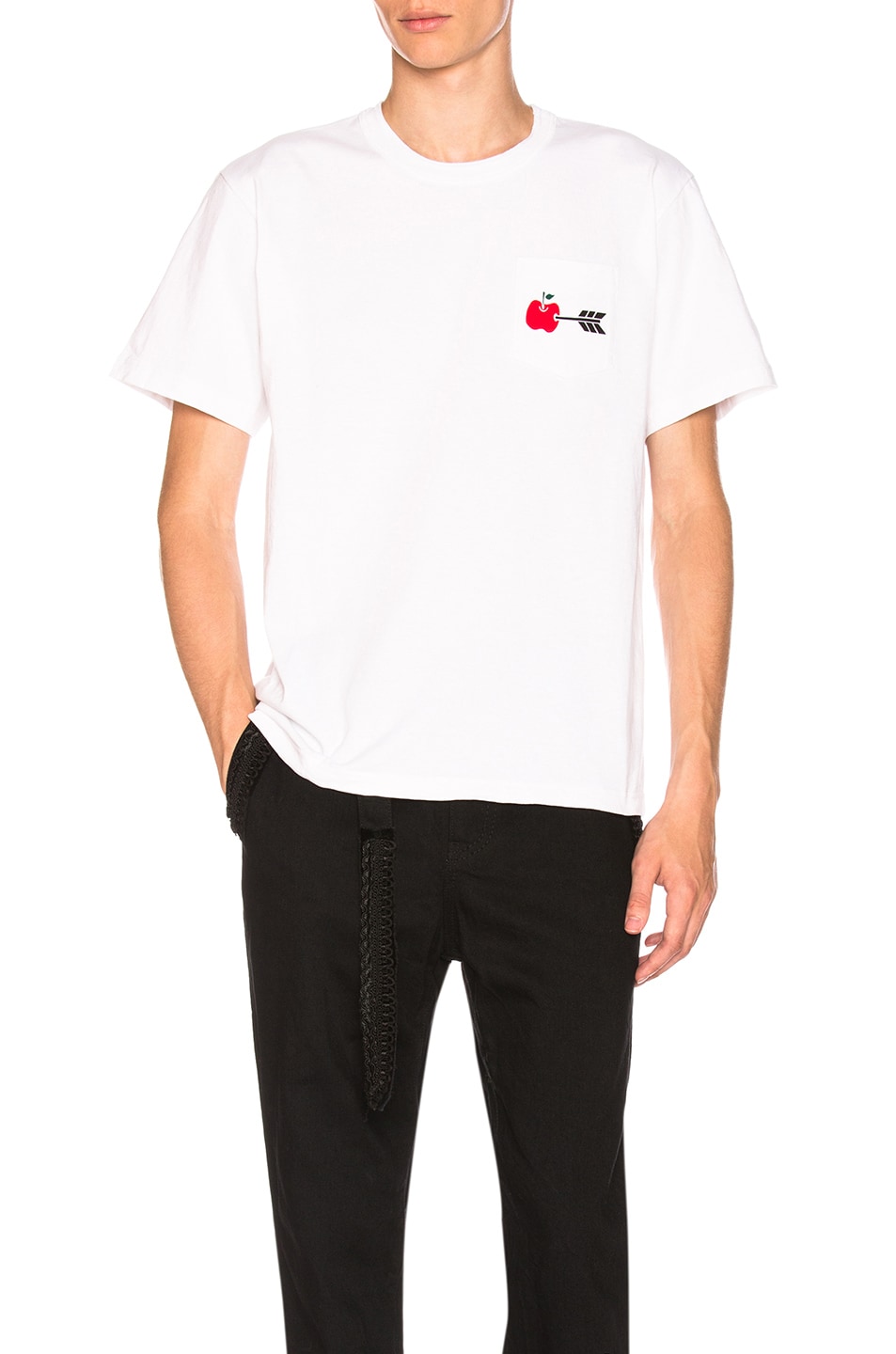 Image 1 of Sacai Cut Up Tee in White