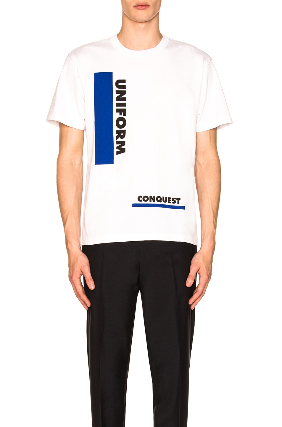 Image 1 of Sacai Uniform & Conquest Tee in White
