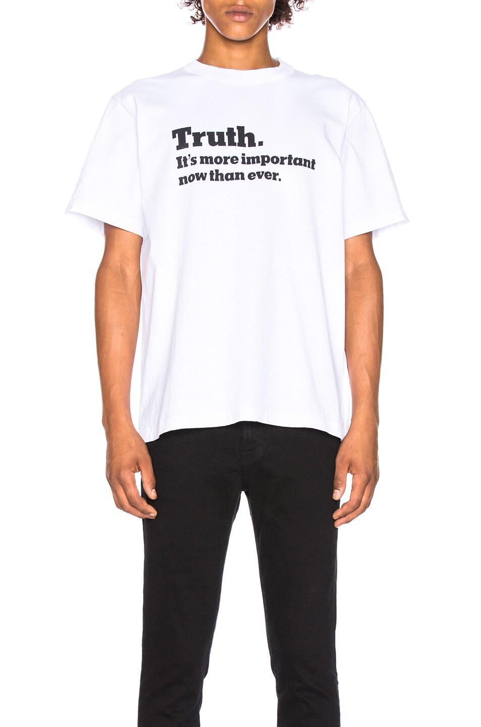 Image 1 of Sacai Truth Tee in White