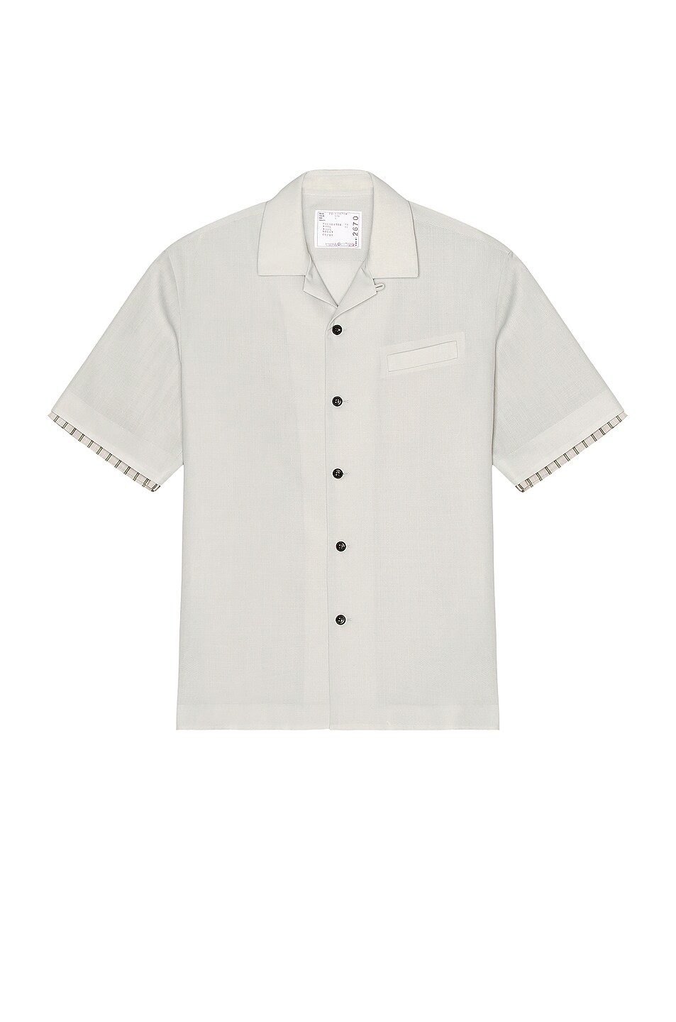 Image 1 of Sacai Suiting Shirts in Light Grey