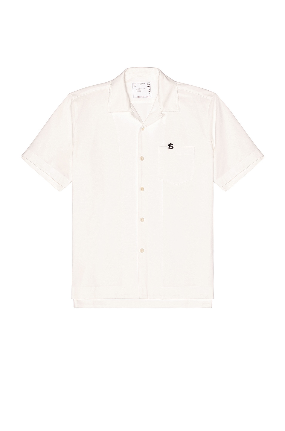 Image 1 of Sacai S Pique Shirt in White