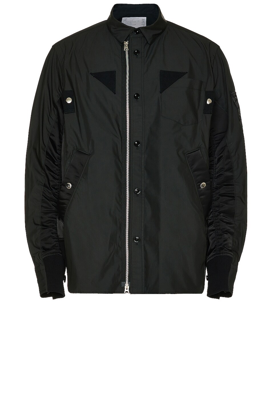 Image 1 of Sacai Cotton Weather Shirt in Black