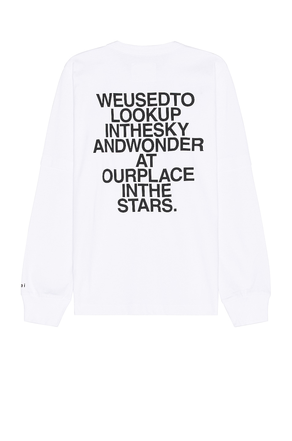 Image 1 of Sacai Graphic Long Sleeve T-shirt in White