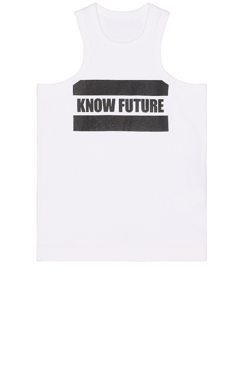 Image 1 of Sacai Know Future Tank Top in White